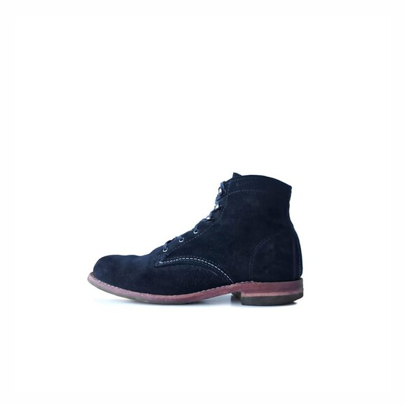 Wolverine 1000 Mile Boot Womens 7.5 Black Suede Leather Lace Up Boots USA - Picture 1 of 10
